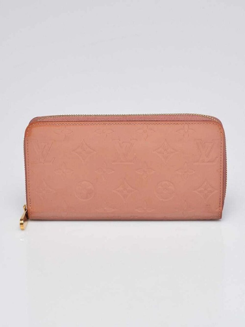 Louis Vuitton Rose Velours Monogram Vernis Zippy Wallet